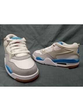 Nike Boys Air Jordan 4 RM (GS) Sneakers Mesh White Blue Size 6 NEW NO BOX!